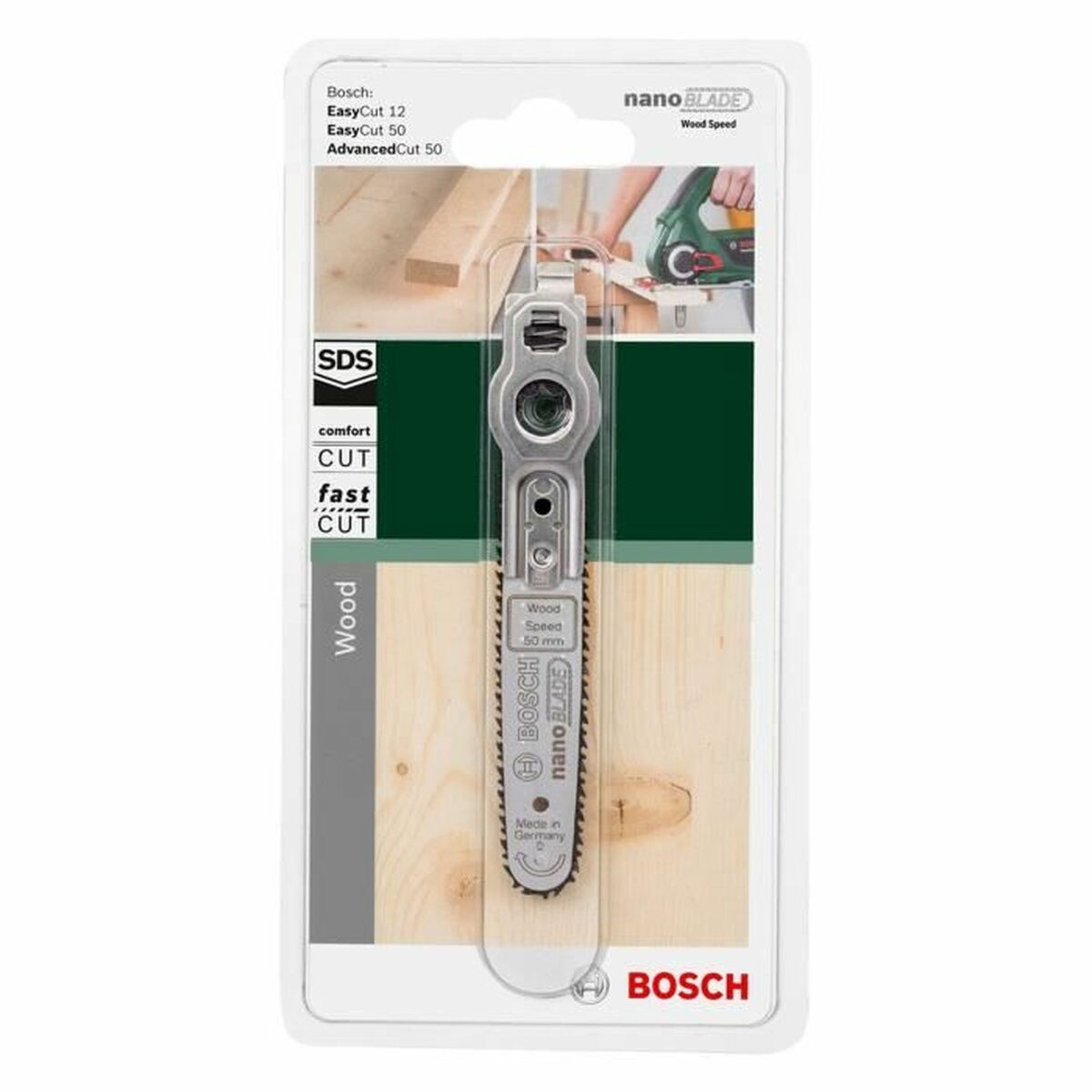 Espada para motosserra BOSCH Nanoblade Easycut 50 Madeira Multiferramenta